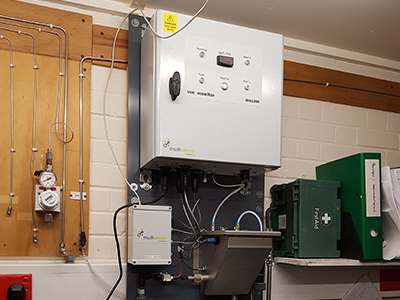 Analizador de aceite en agua